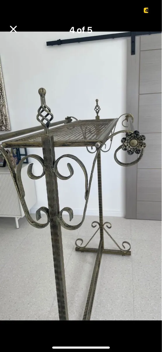 Vintage distressed Clothes rail - Image 2