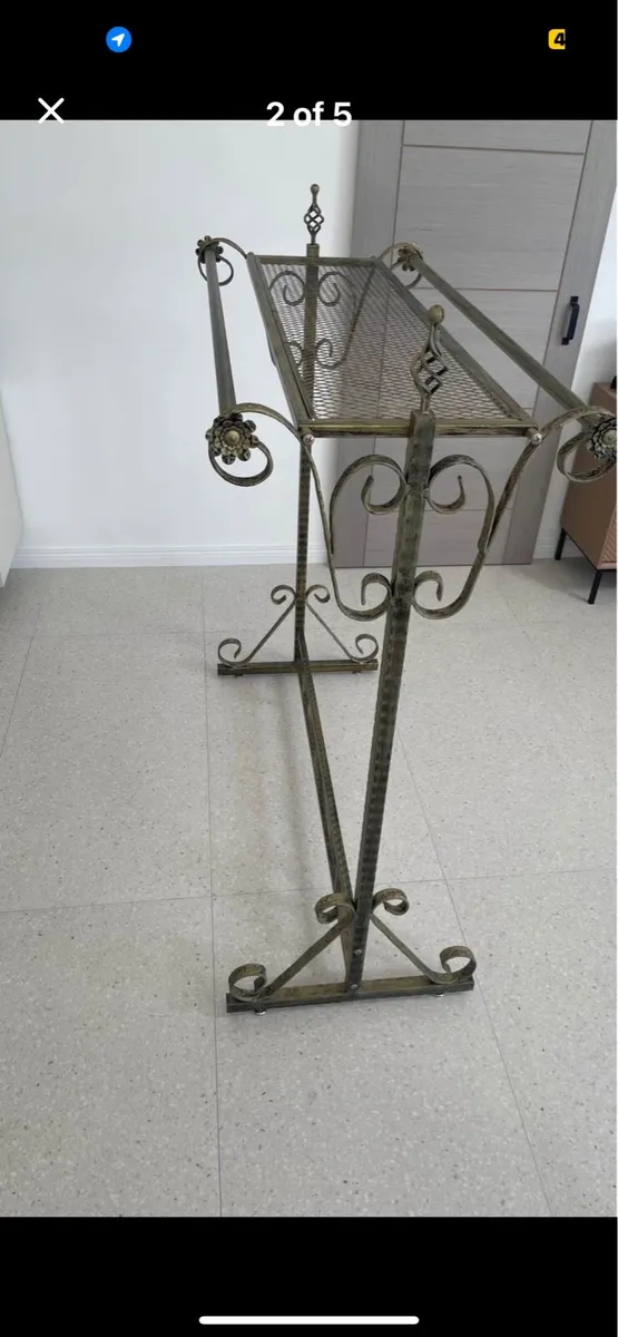 Vintage distressed Clothes rail - Image 4