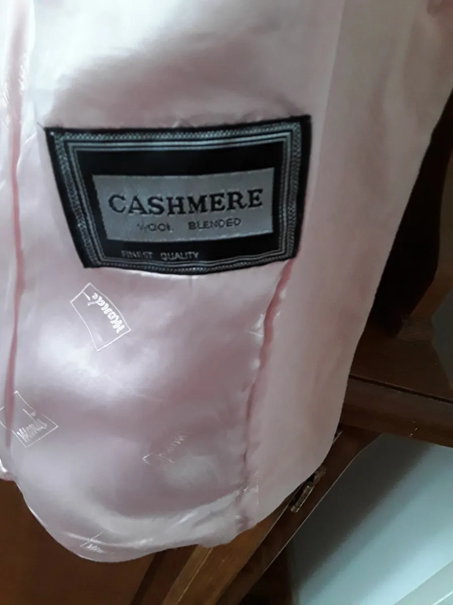 Ladies pale pink designer jacket  cashmear small s - Image 3