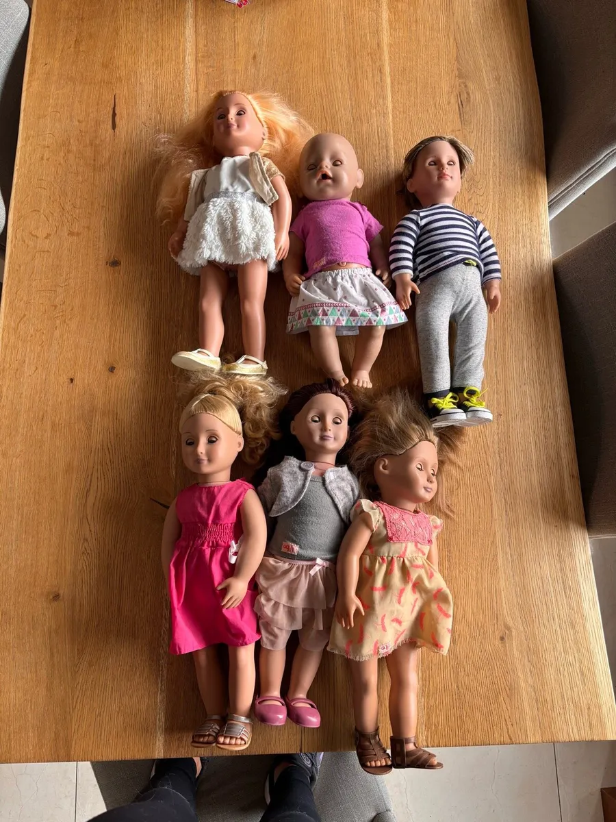 Our generation dolls and 1 baby born doll - Image 1