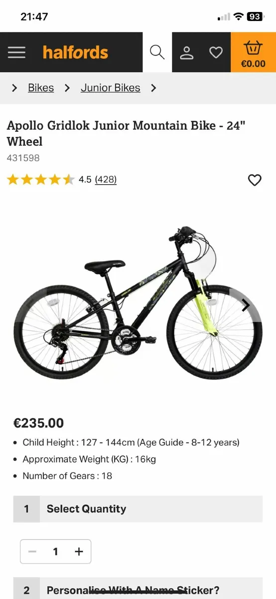 Apollo Gridlok mountain bike - Image 2