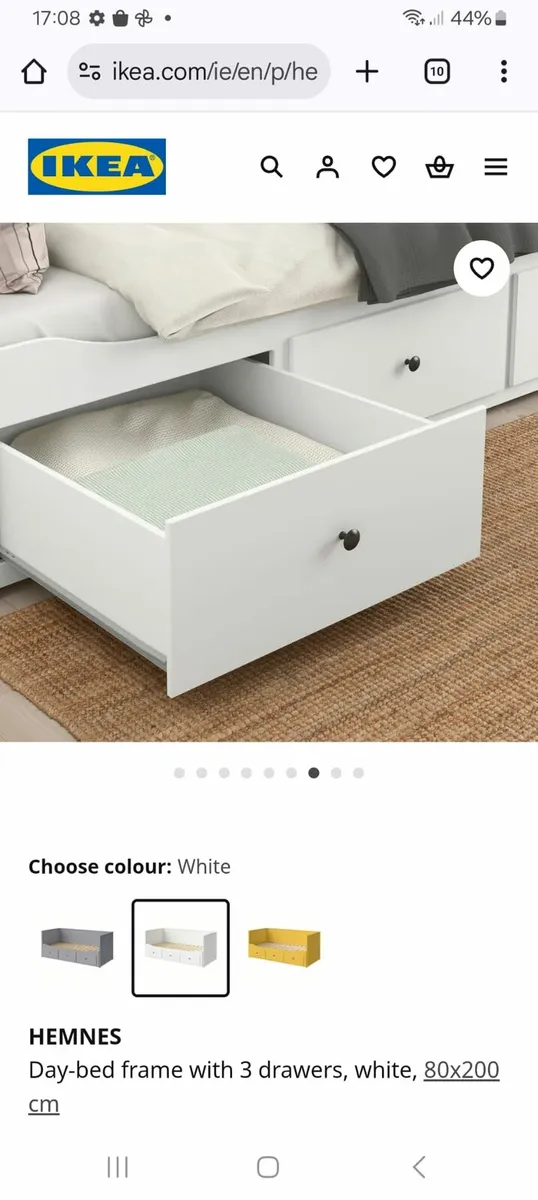 IKEA day bed with 2 mattresses - Image 3