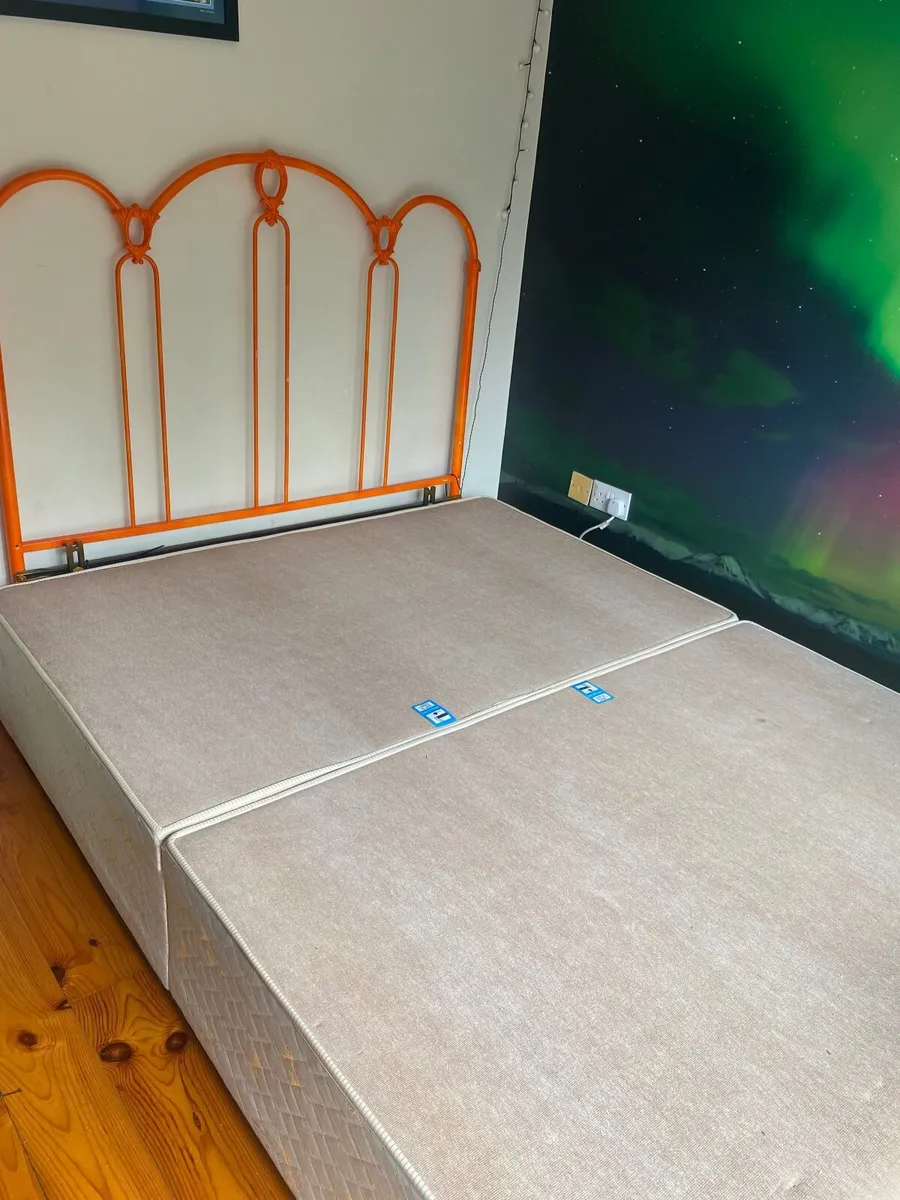 Double bed base and headboard - Image 3