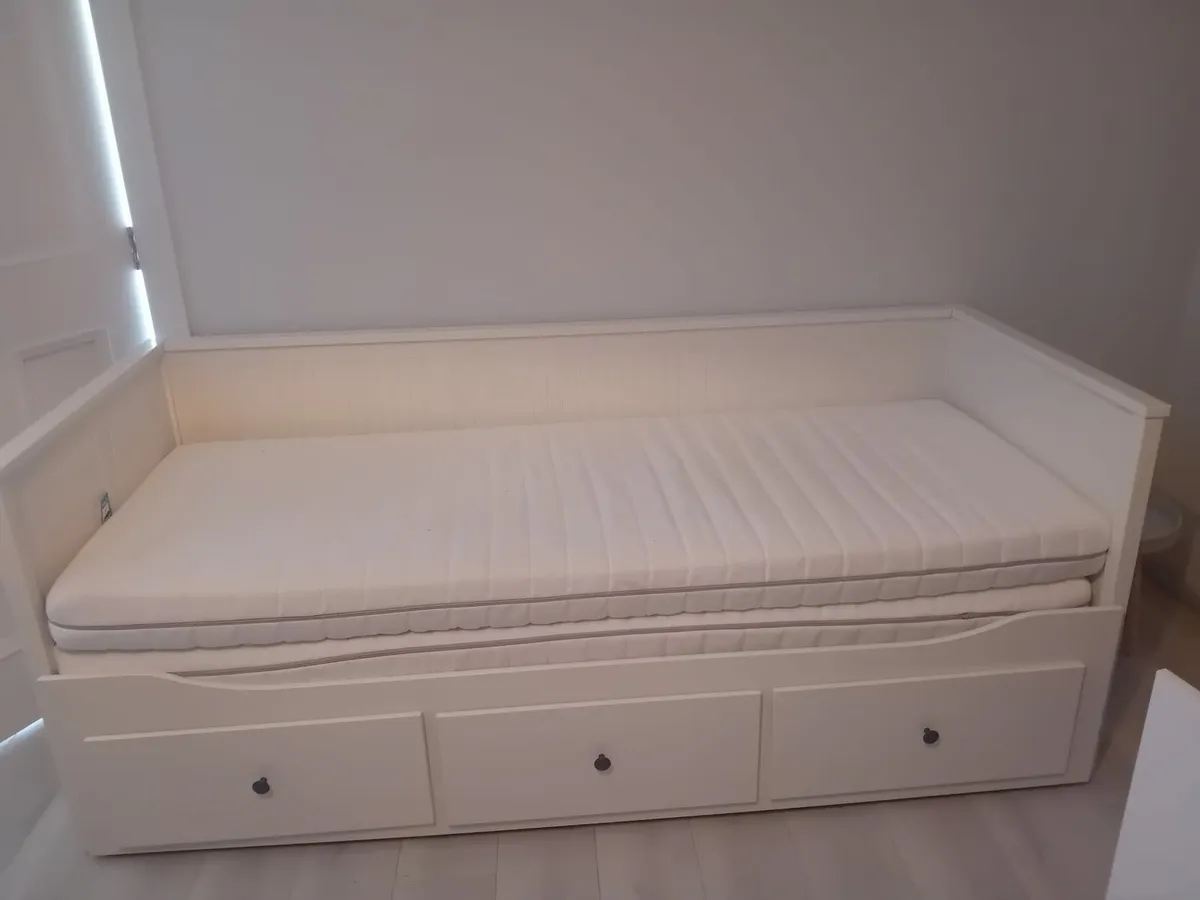 IKEA day bed with 2 mattresses - Image 1