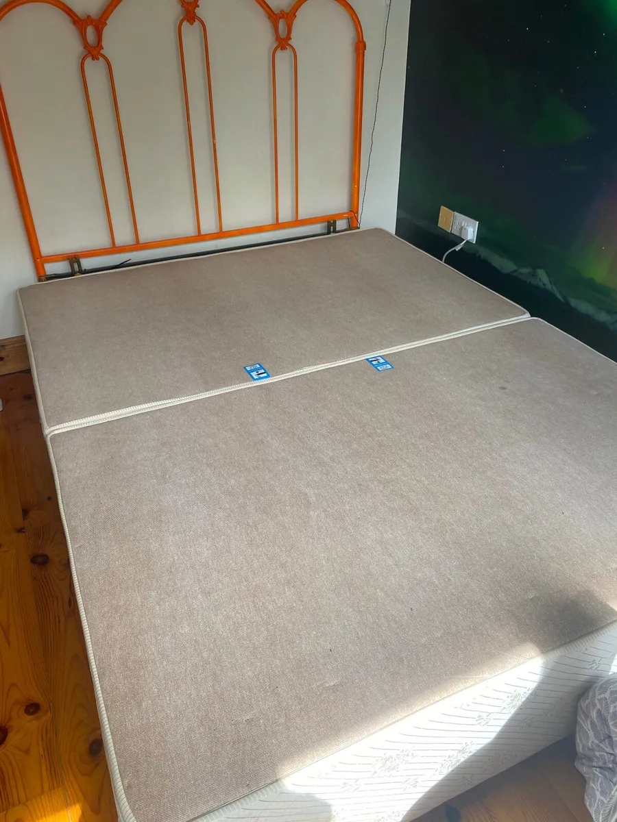 Double bed base and headboard - Image 4