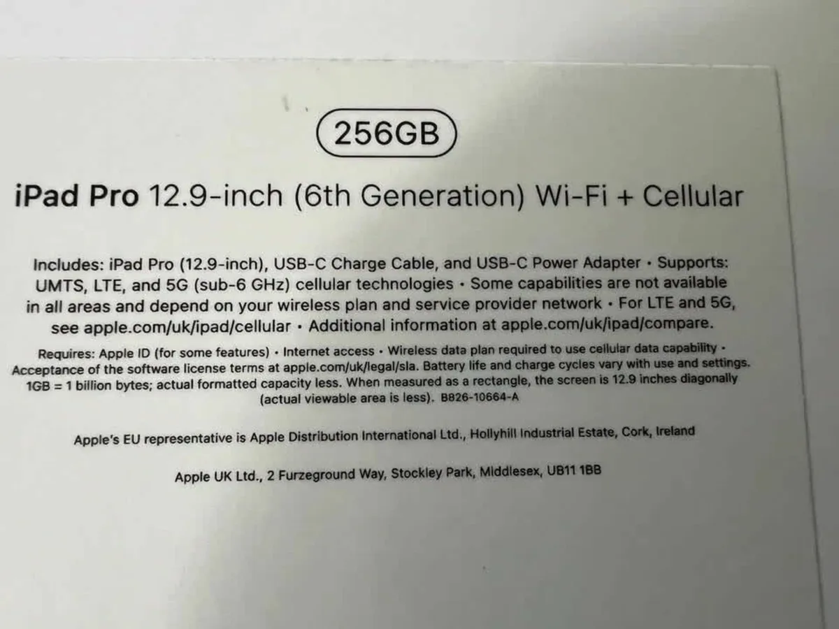 iPad Pro12.9 256GB 6th cellular + WiFi - Image 3