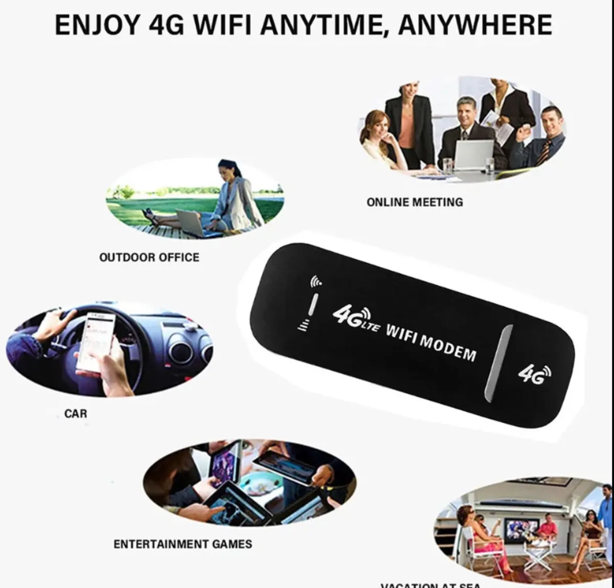 4G LTE Unlocked USB Dongle Modem WiFi - Image 1