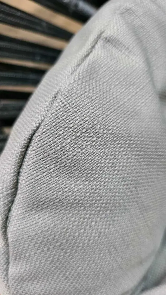 Double egg chair textile rope with cushion - Image 4