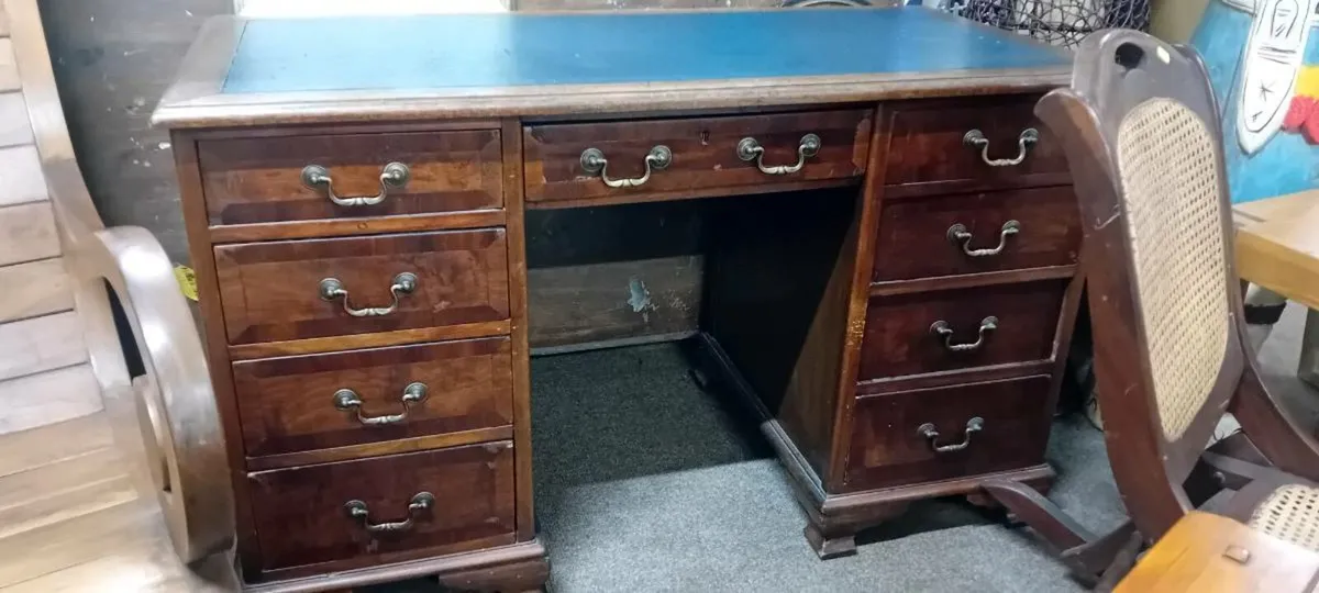 Edwardian Osk Office Desk - Image 1