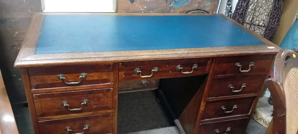 Edwardian Osk Office Desk - Image 2