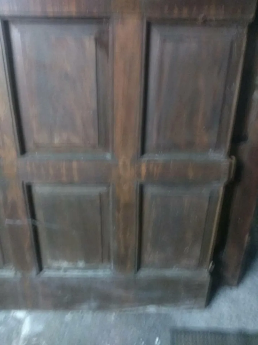 Teak garage doors Sorm Damaged, Free to Collect - Image 2
