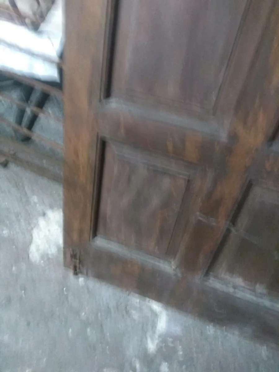 Teak garage doors Sorm Damaged, Free to Collect - Image 3