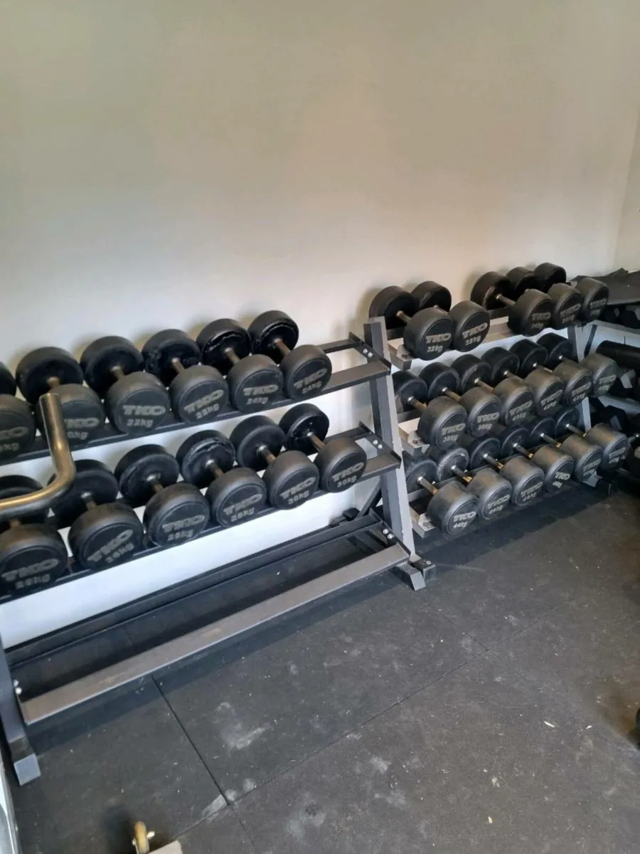 Dumbbells set with rack - Image 1