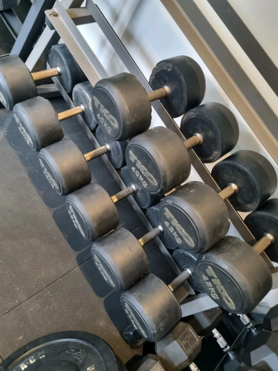 Dumbbells set with rack - Image 2