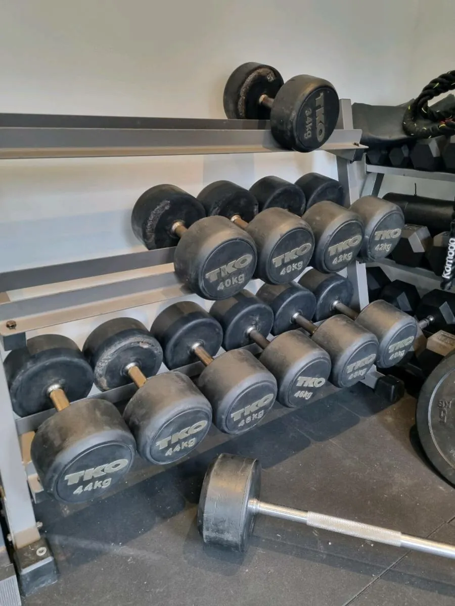 Dumbbells set with rack - Image 4