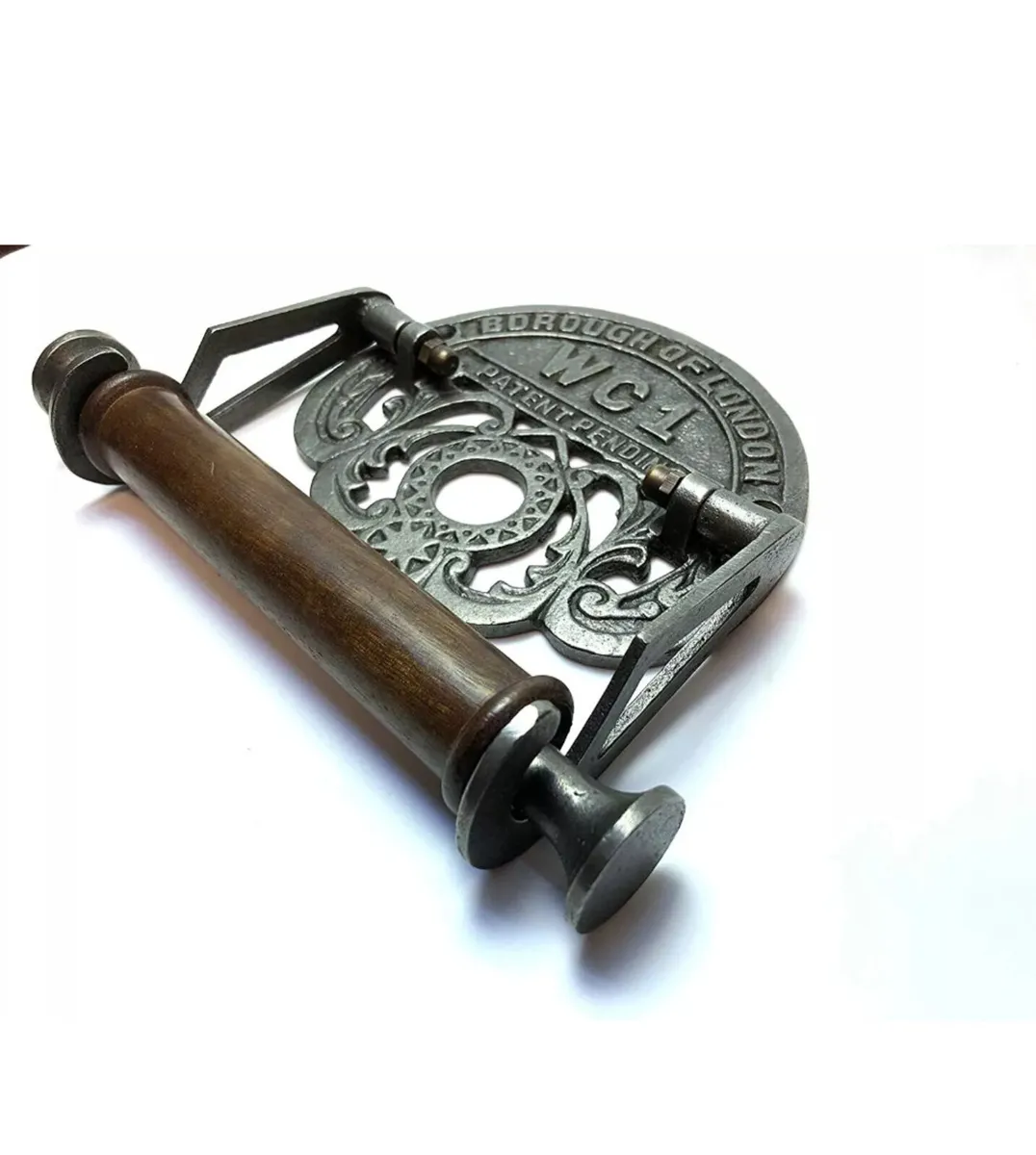 Cast Iron Retro Vintage Style Toilet Roll Holder - Image 2