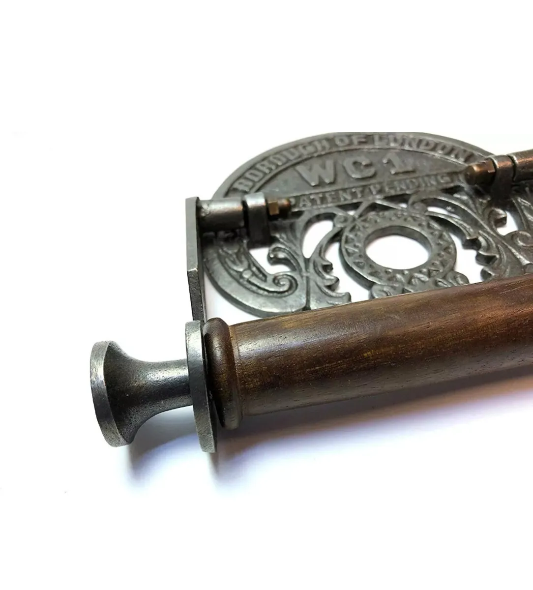 Cast Iron Retro Vintage Style Toilet Roll Holder - Image 3