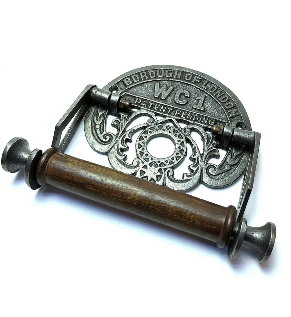 Cast Iron Retro Vintage Style Toilet Roll Holder - Image 4