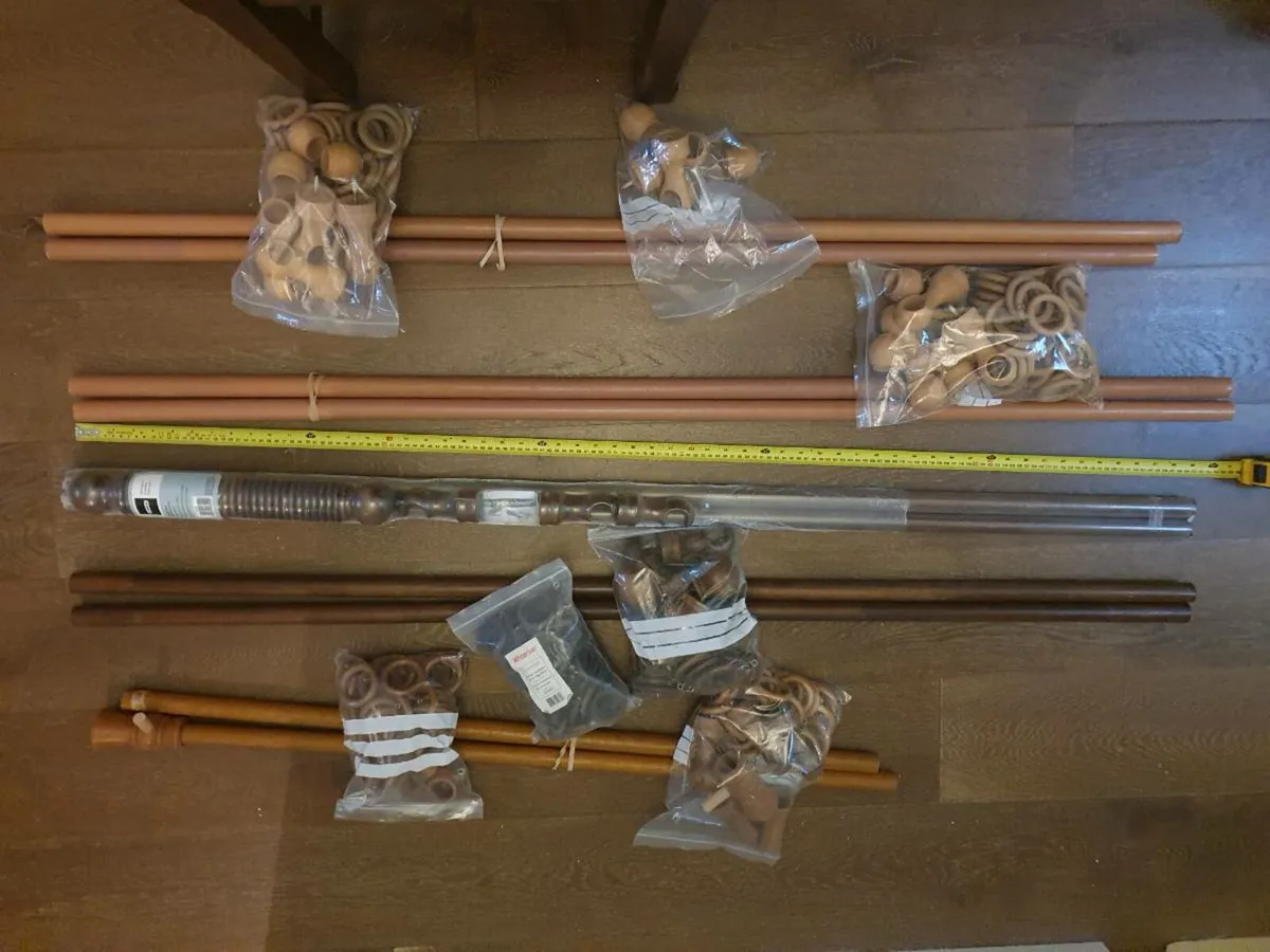Wooden Curtain poles - Image 2