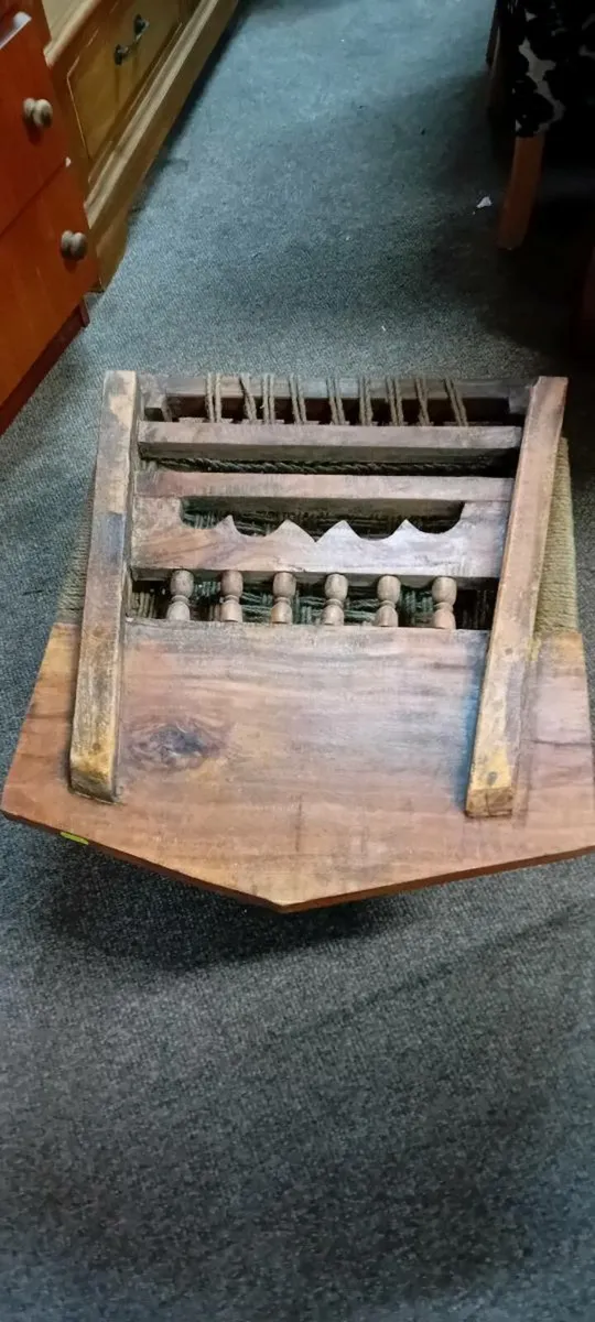 Vintage Indian Folding Prayer Chair - Image 2