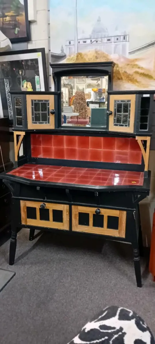 Small Victorian Style Tiled Dresser - Image 1