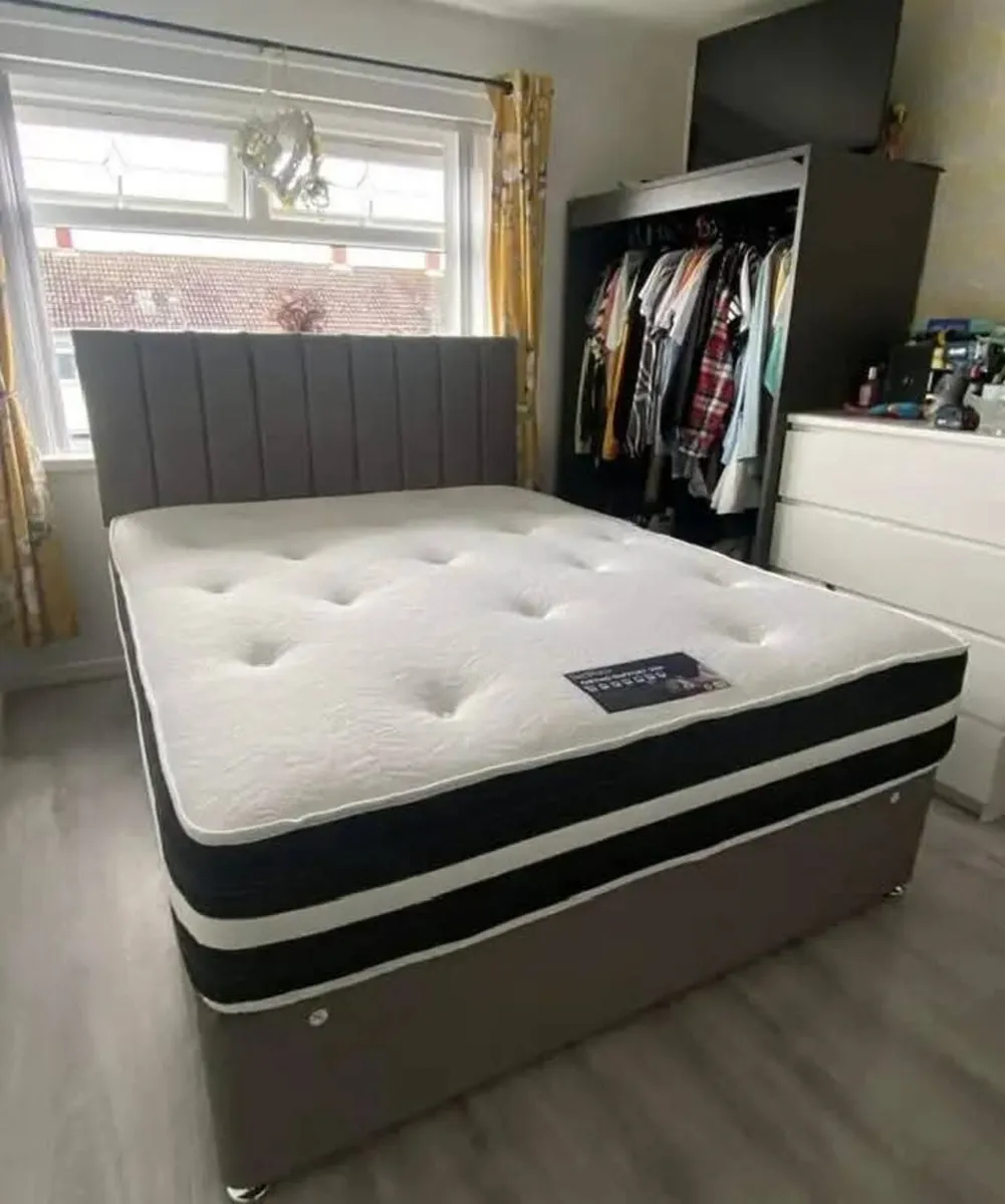 . Brand new beds with mattress, all sizes Cavan
Br - Image 1