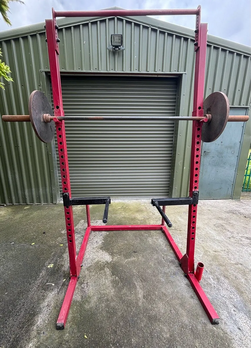 Complete Heavy-Duty Squat & Bench Rack Set - Image 1