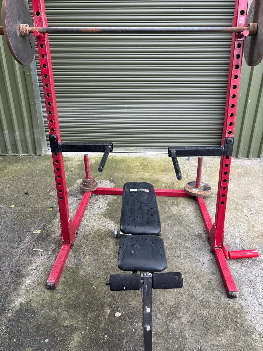 Complete Heavy-Duty Squat & Bench Rack Set - Image 3