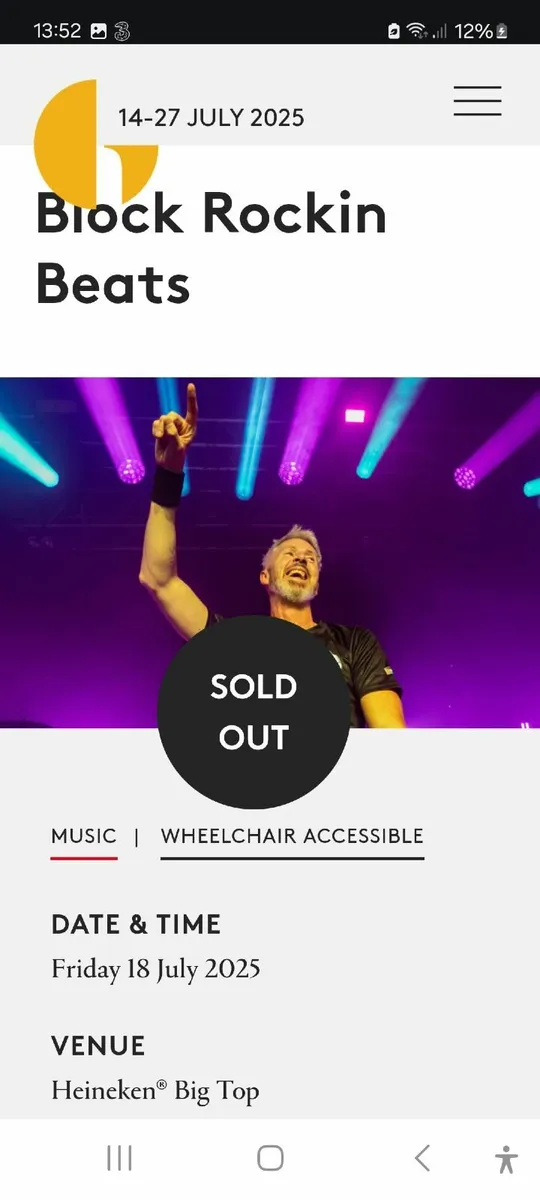 BLOCK ROCKIN BEATS TICKETS - Galway