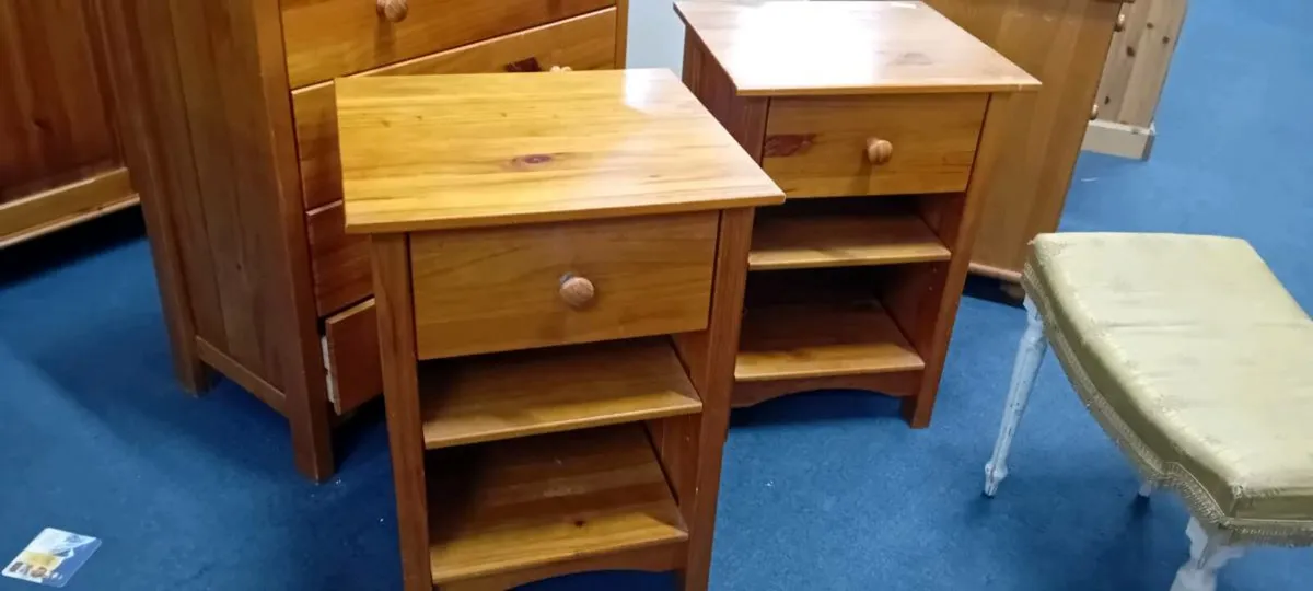 Pair Of Pine Bedside Tables