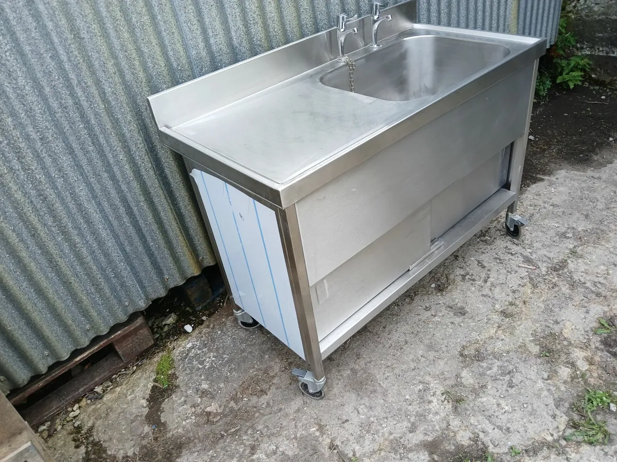 Stainless steel cabbinet sink unit delivered - Image 1