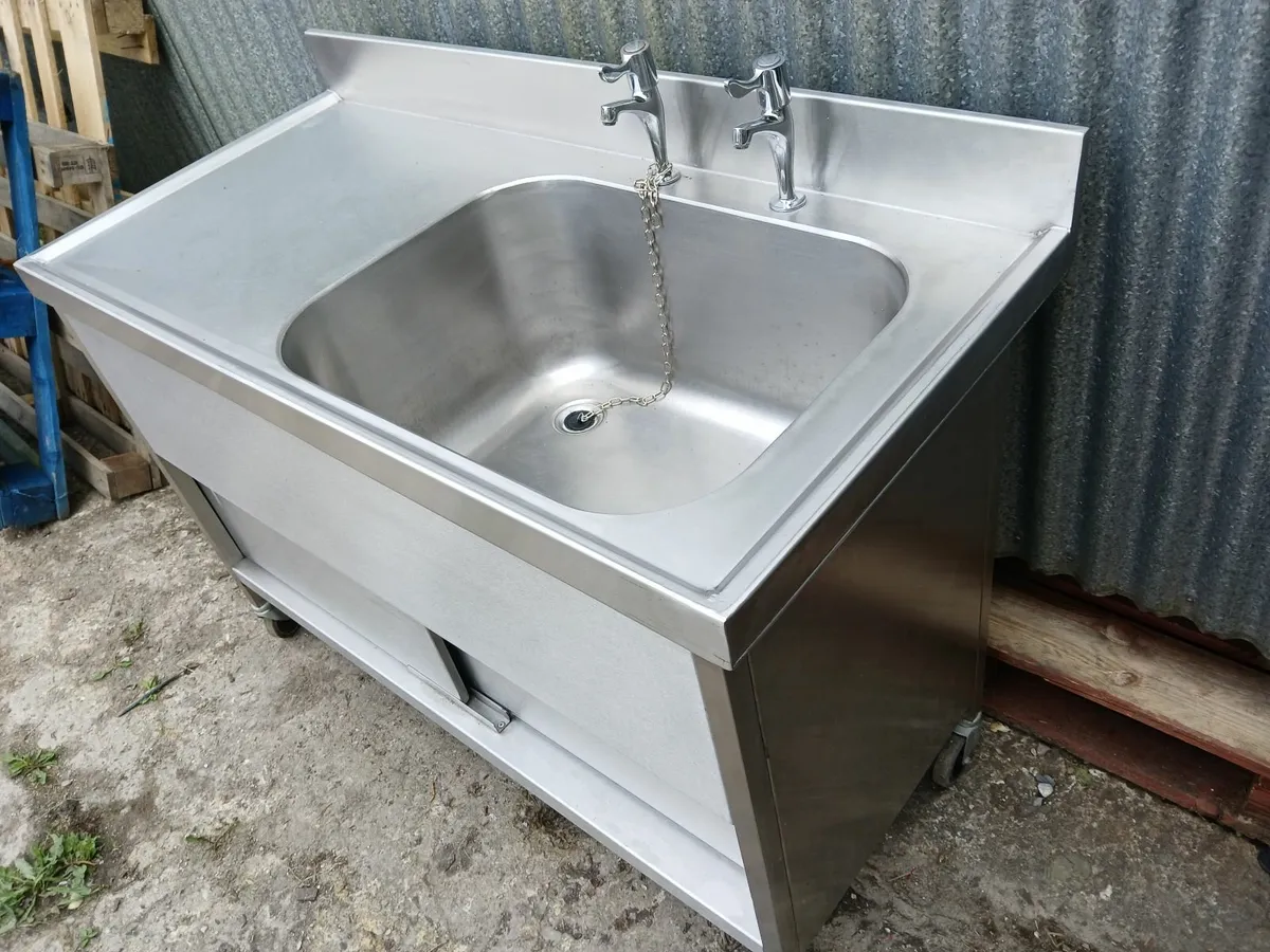 Stainless steel cabbinet sink unit delivered - Image 2