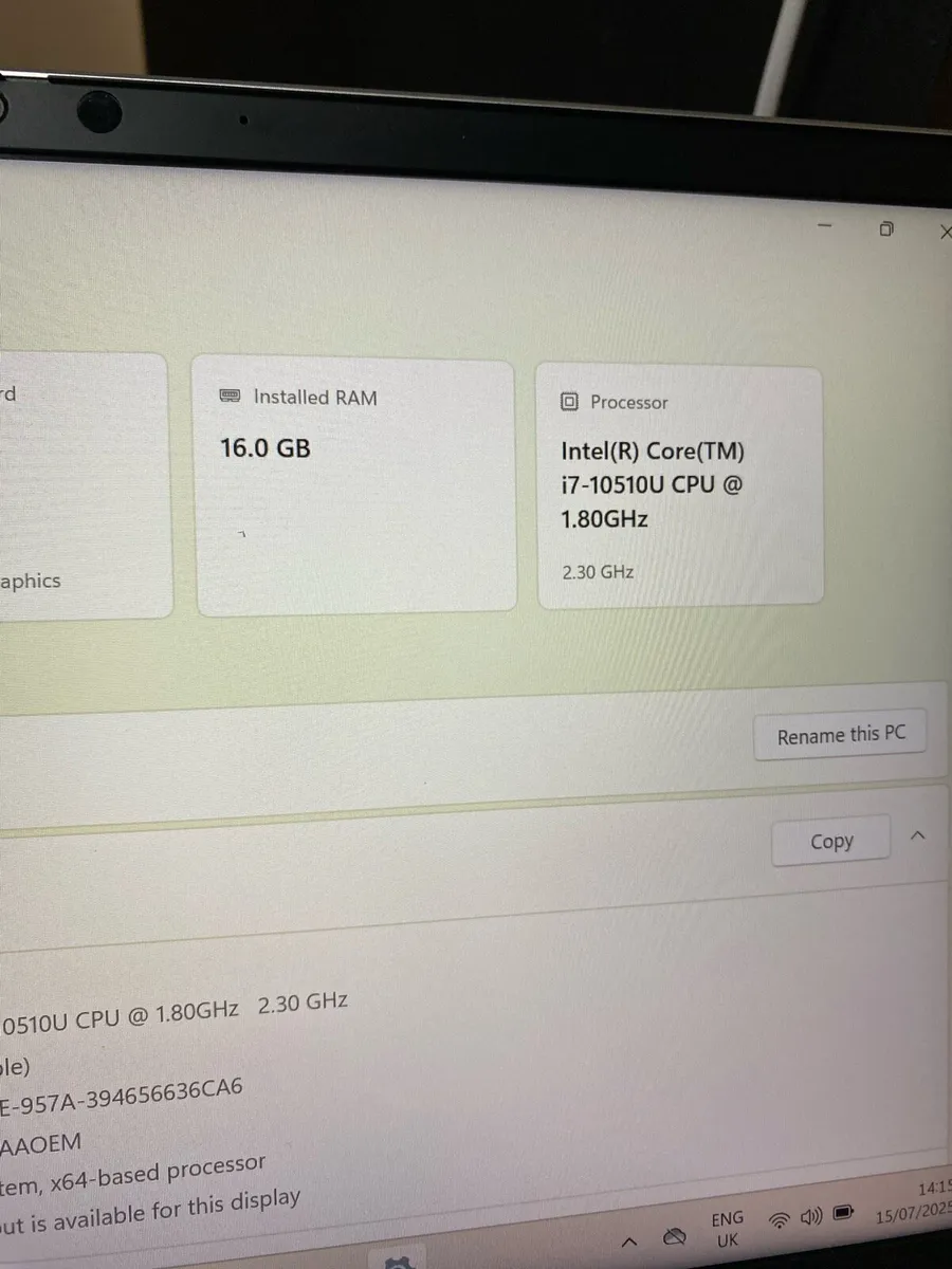Hp elitebook i7 -16-256 win 11 pro - Image 4