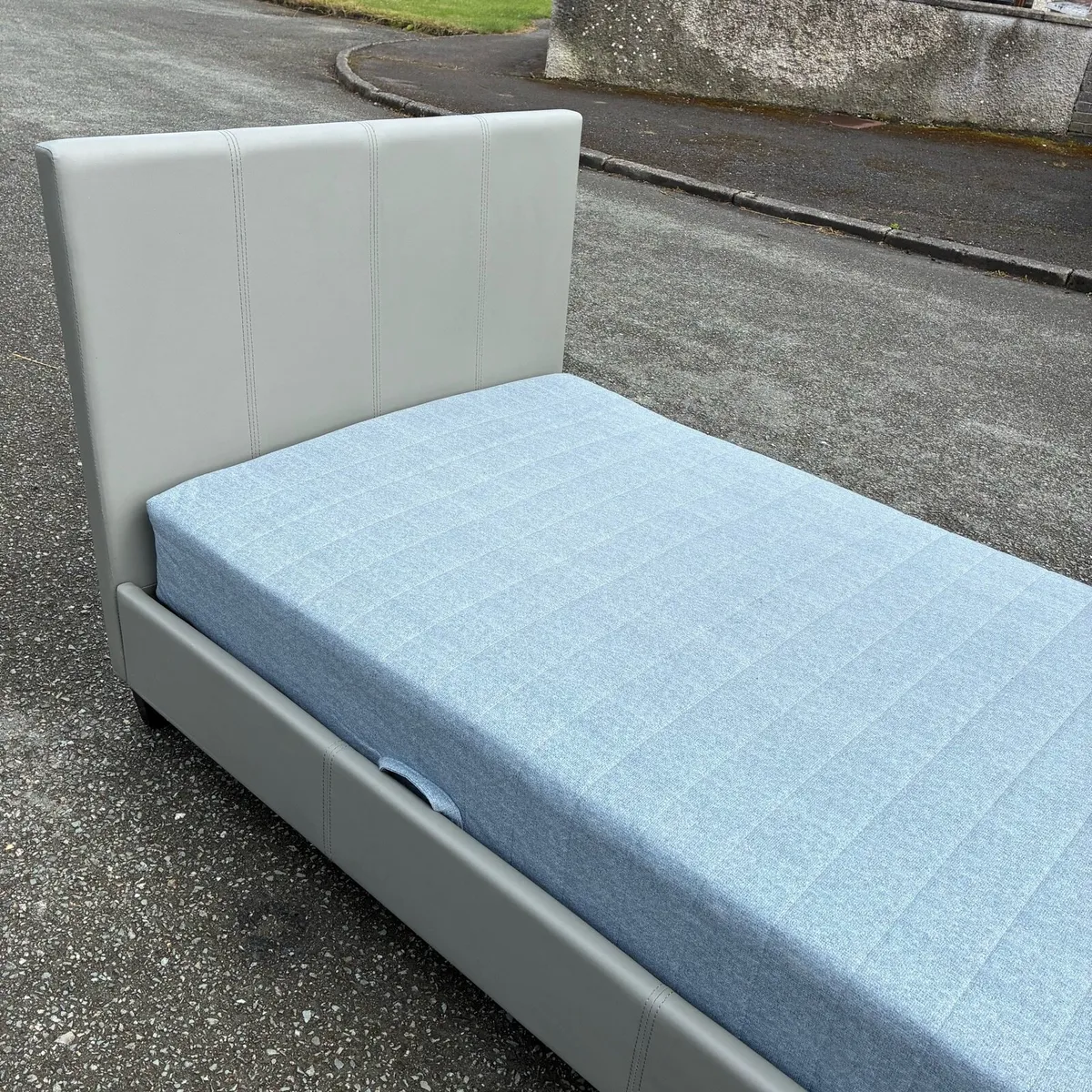 Grey Single Bed - Like New - Image 3