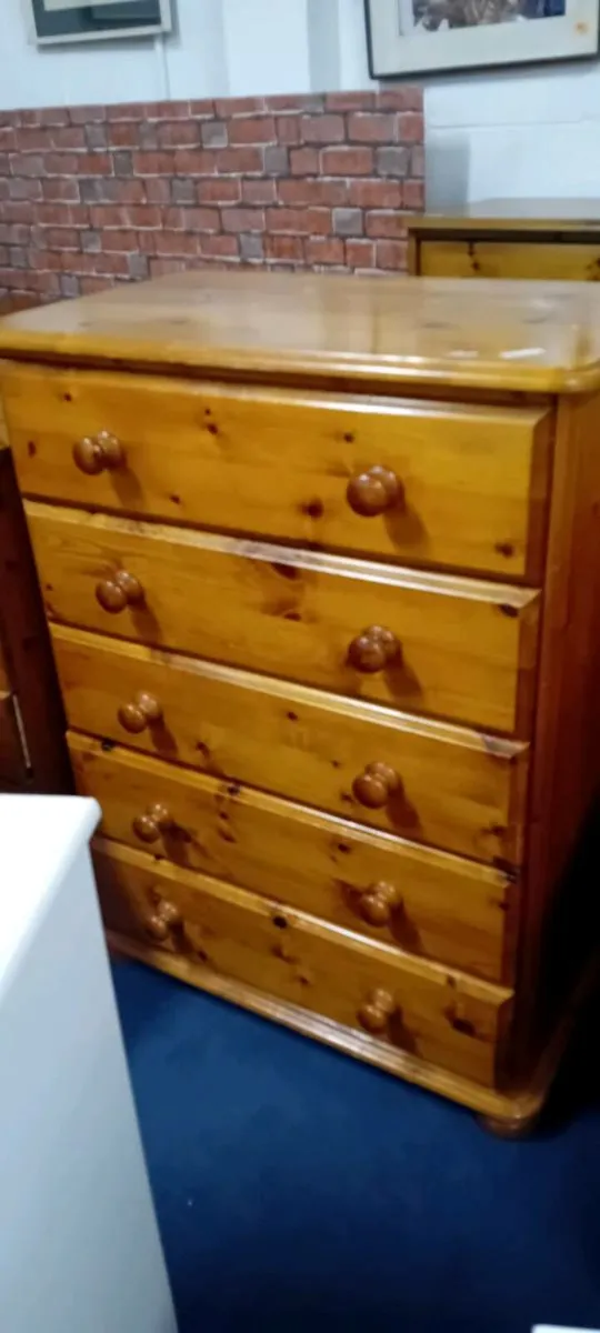 Large Solid Pine Chest Of - Image 1