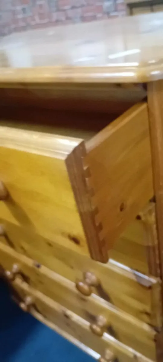Large Solid Pine Chest Of - Image 2