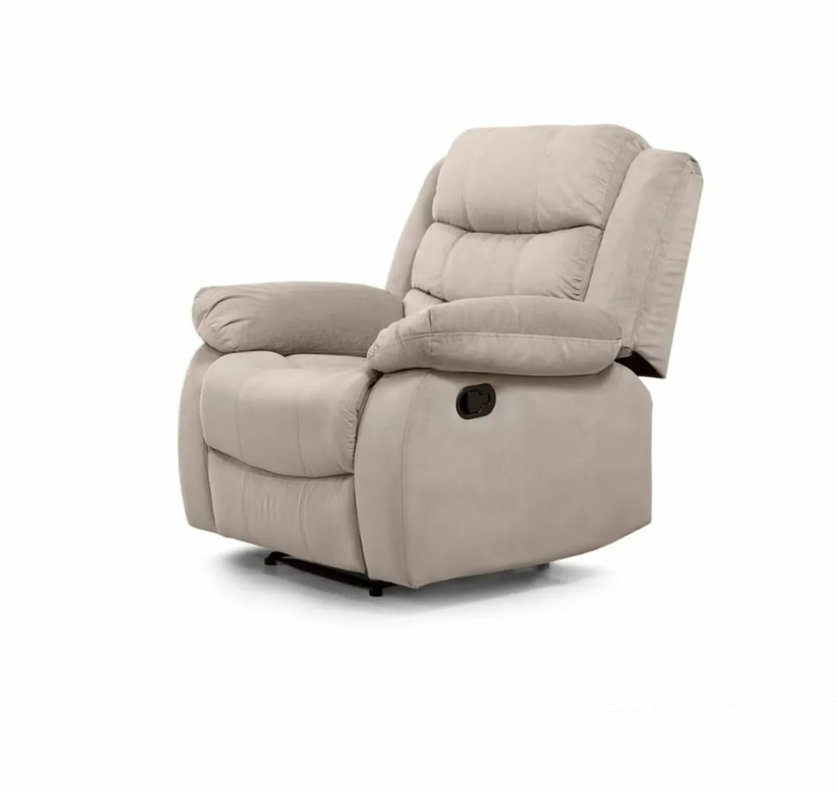 Brown Fabric Recliner Sofa – 1 Seater – Smart - Image 1