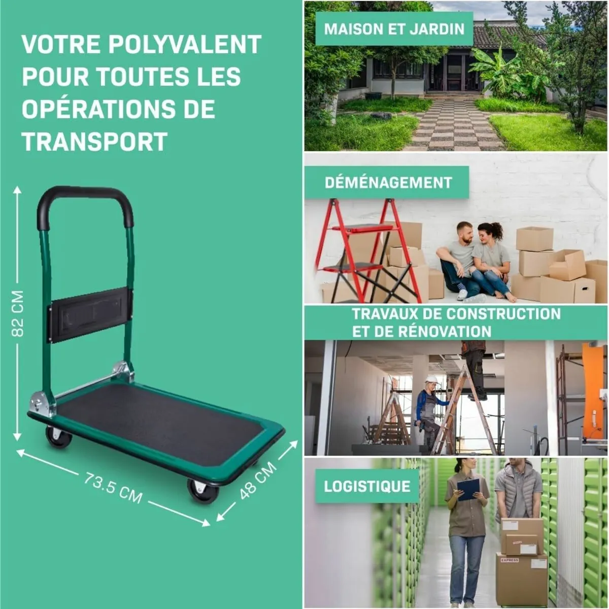 Trolley Maximum Load Capacity of 150 kg - Image 4