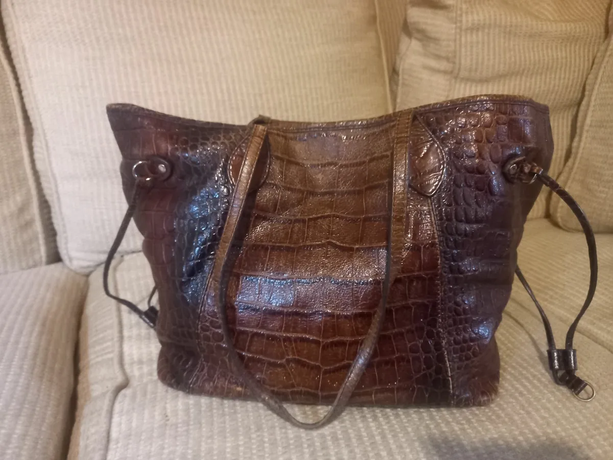 Rare Louis Vuitton Lock It Crocodile Shoulder Bag - Image 1