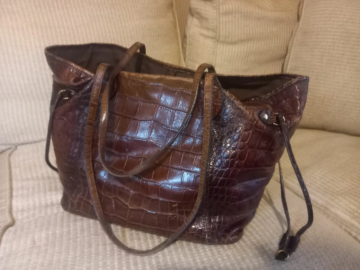 Rare Louis Vuitton Lock It Crocodile Shoulder Bag - Image 2