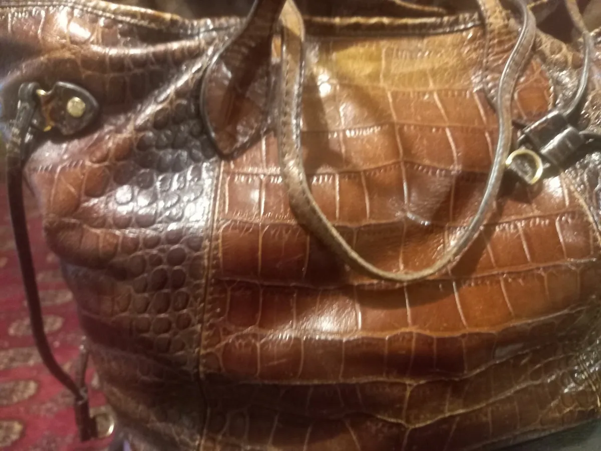 Rare Louis Vuitton Lock It Crocodile Shoulder Bag - Image 4