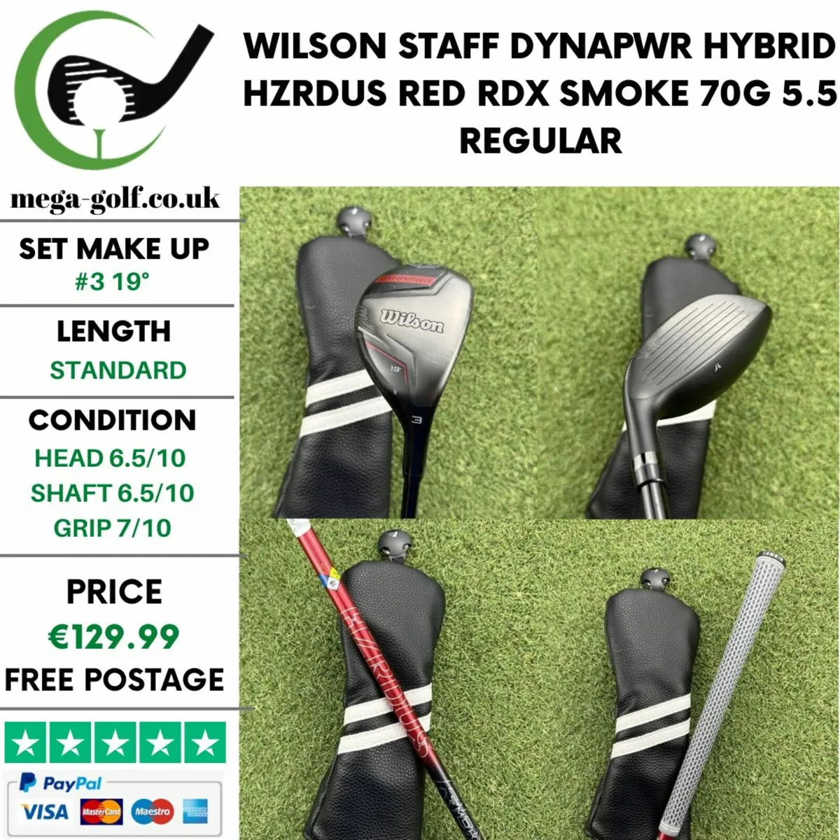 WILSON STAFF DYNAPWR HYBRID / #3 19° / REGULAR - Image 1