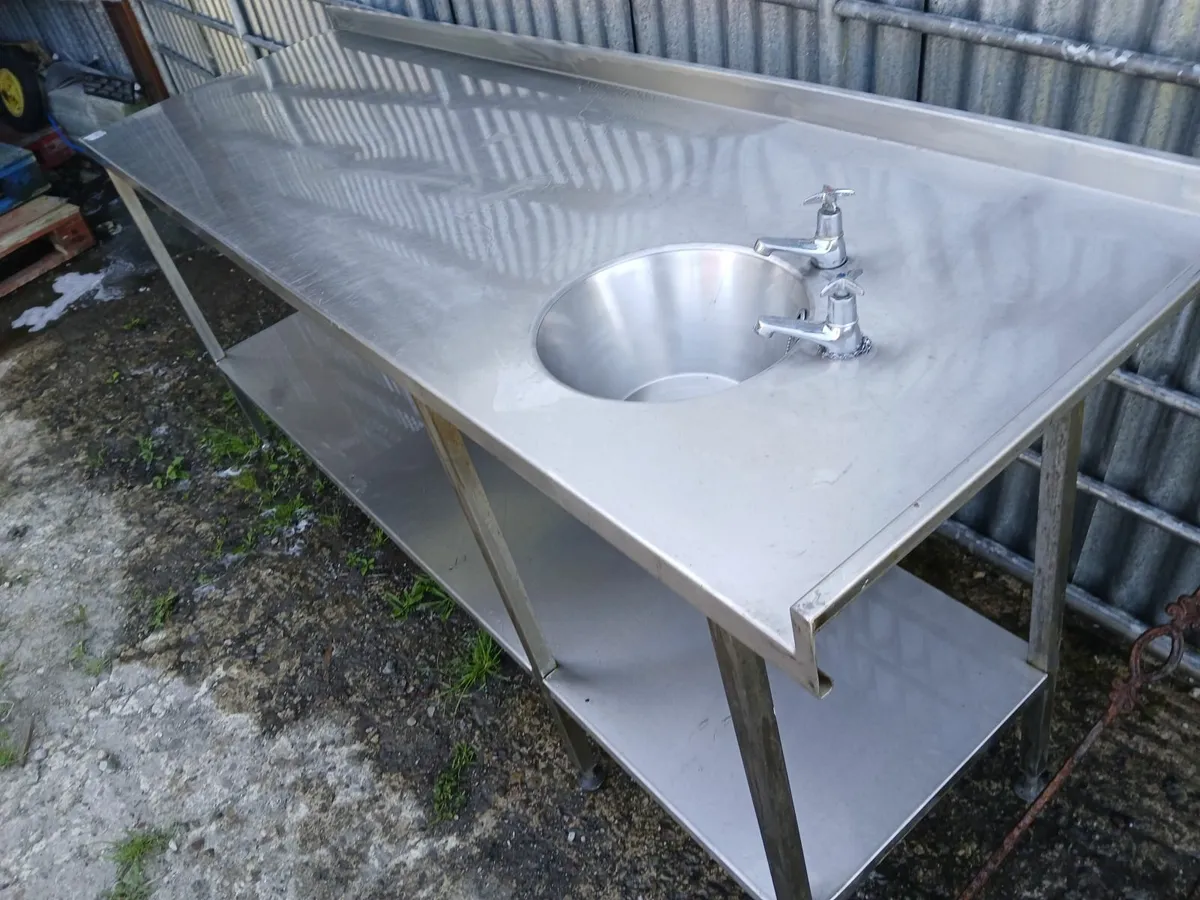 Stainless steel cabbinet sink unit delivered - Image 1