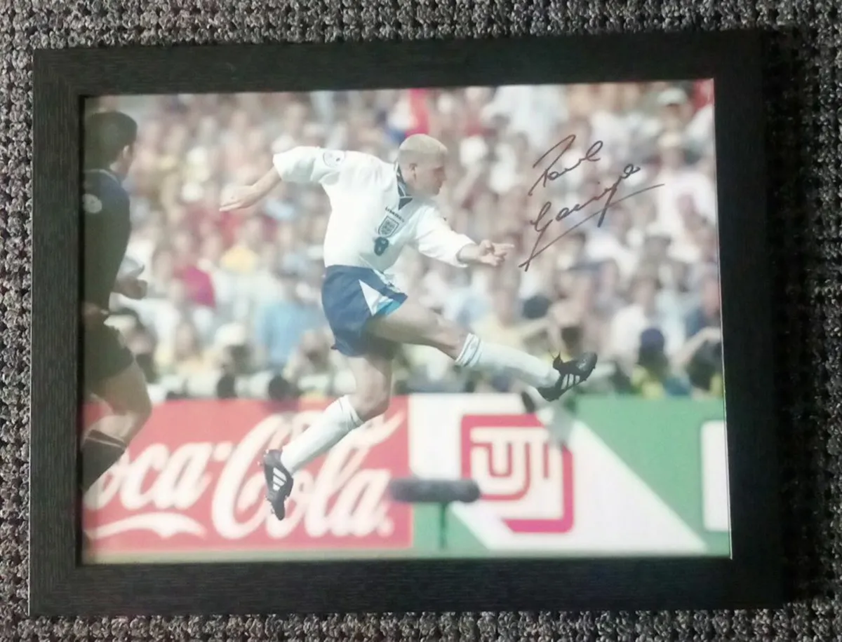 Framed signed photo