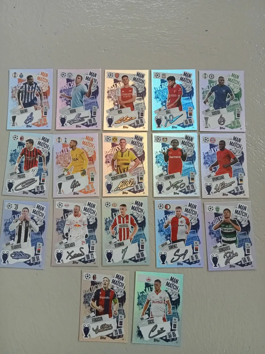 Collectors Match Attax cards 24/25 - Image 1