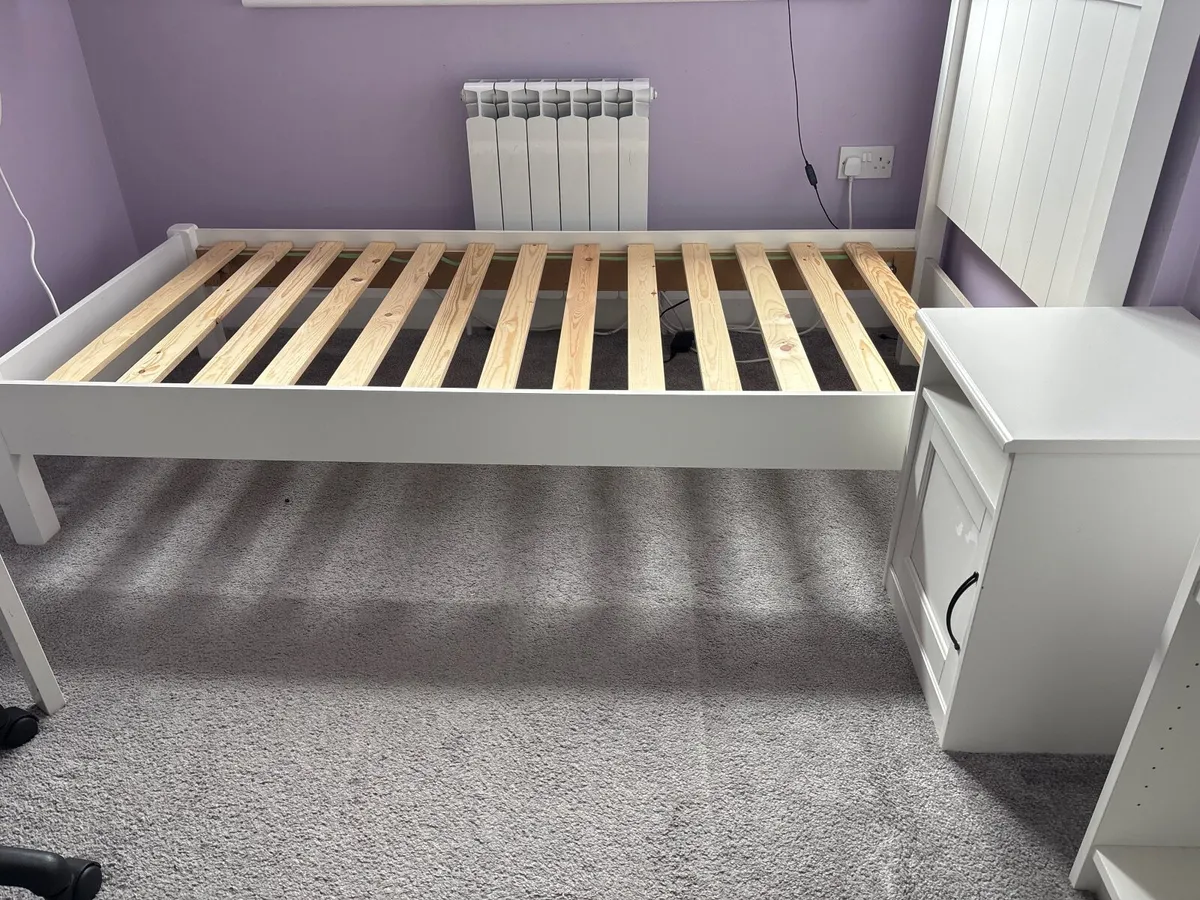 Single bed frame with bed side locker - Image 2