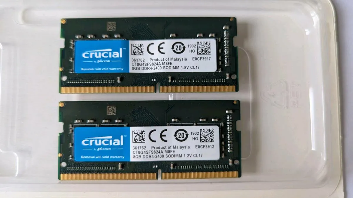 16GB DDR4-2400 memory