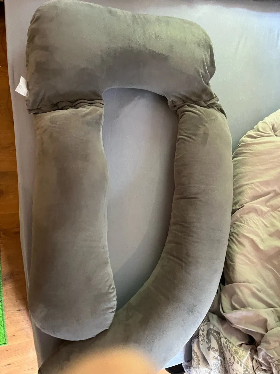 Nursing pillow, gray, pregnancy, breastfeeding - Image 1