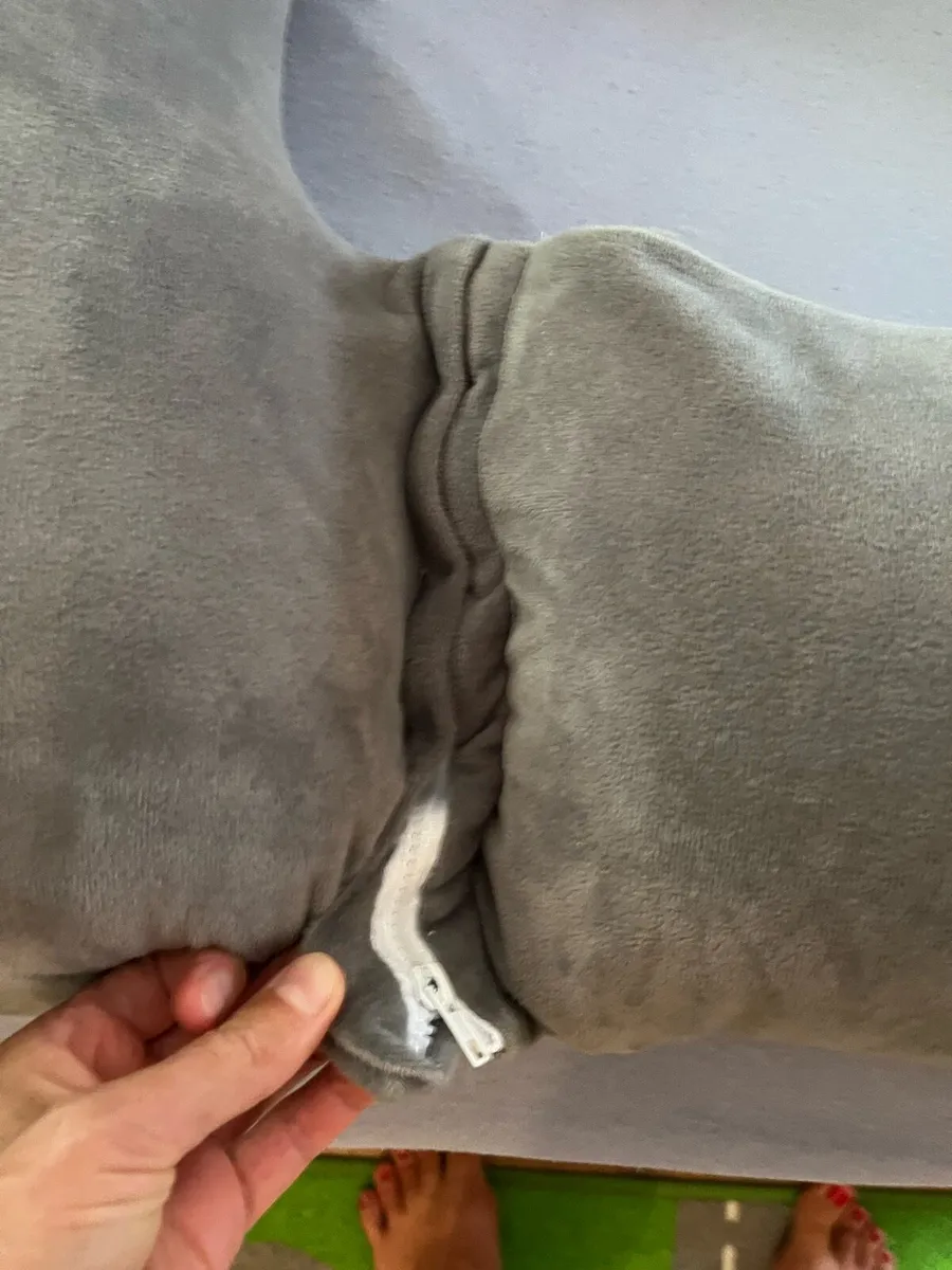 Nursing pillow, gray, pregnancy, breastfeeding - Image 2