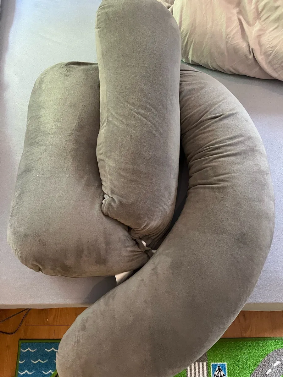 Nursing pillow, gray, pregnancy, breastfeeding - Image 4